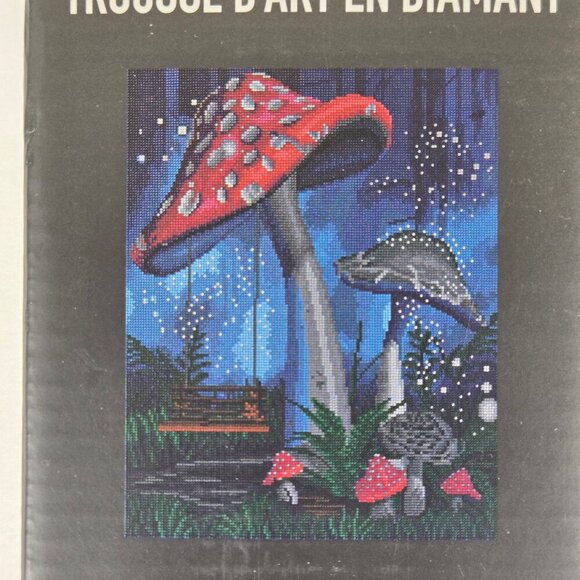 Make Market Diamond Art Painting Kit "Mushrooms" 16" x 20" New in Box - Picture 3 of 10